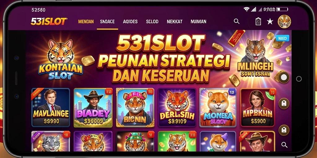 Tampilan gameplay menarik di 531SLOT dengan berbagai tema slot.