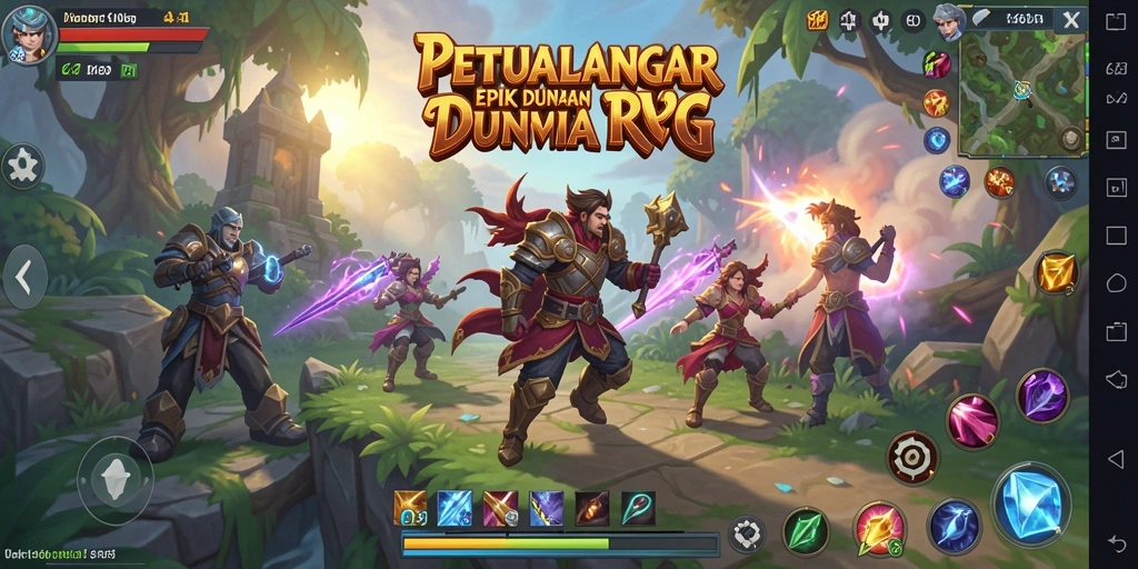 Tampilan gameplay RPG yang menarik dan penuh aksi.