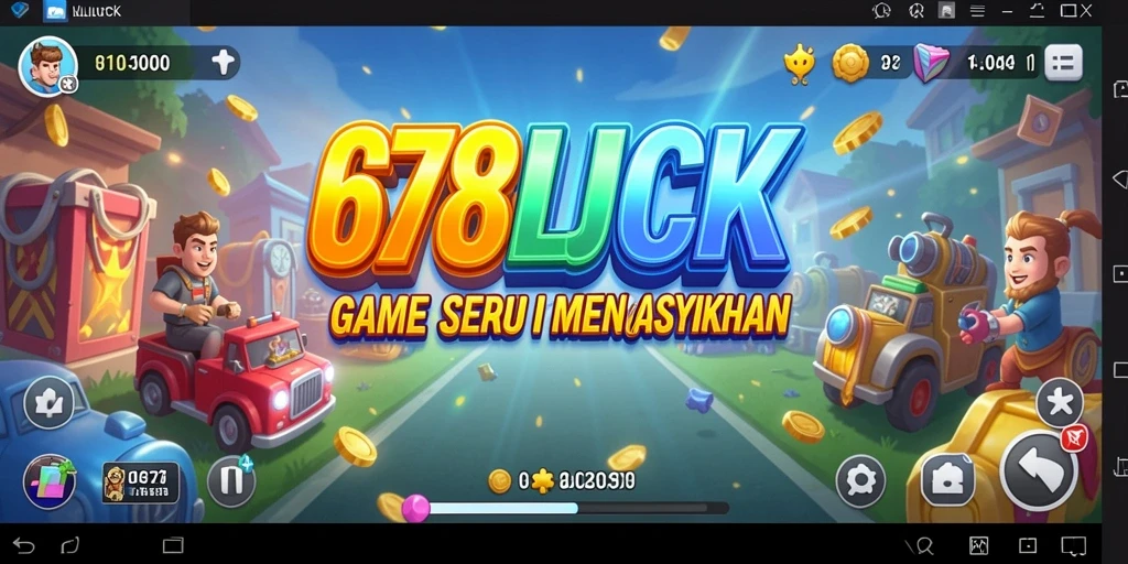 Tampilkan gambar gameplay seru dari 678LUCK yang penuh warna.