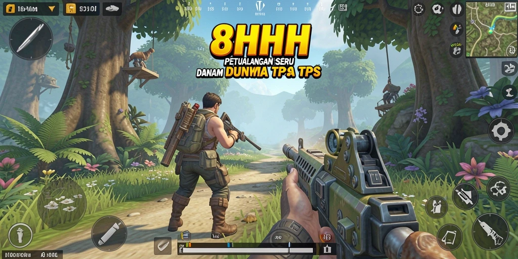 Tangkapan layar utama gameplay TPS menunjukkan aksi mendebarkan.