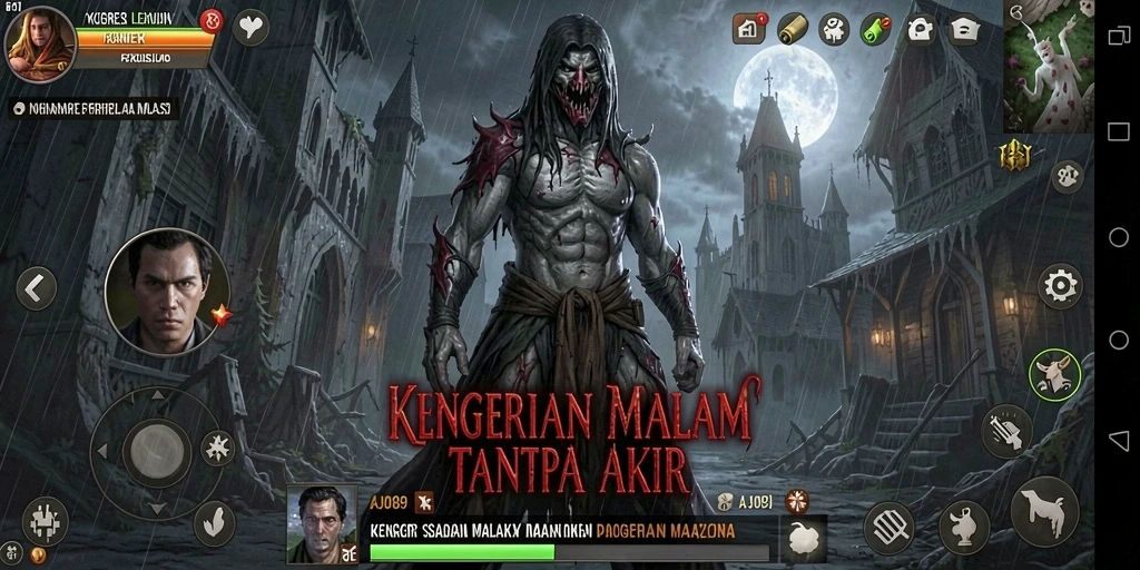Tangkapan layar mendebarkan dari gameplay AJO89 yang menakutkan.
