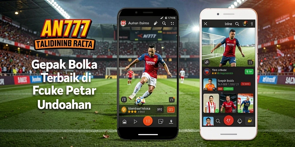 Tangkapan layar gameplay AN777 yang menunjukkan aksi sepak bola yang mendebarkan.