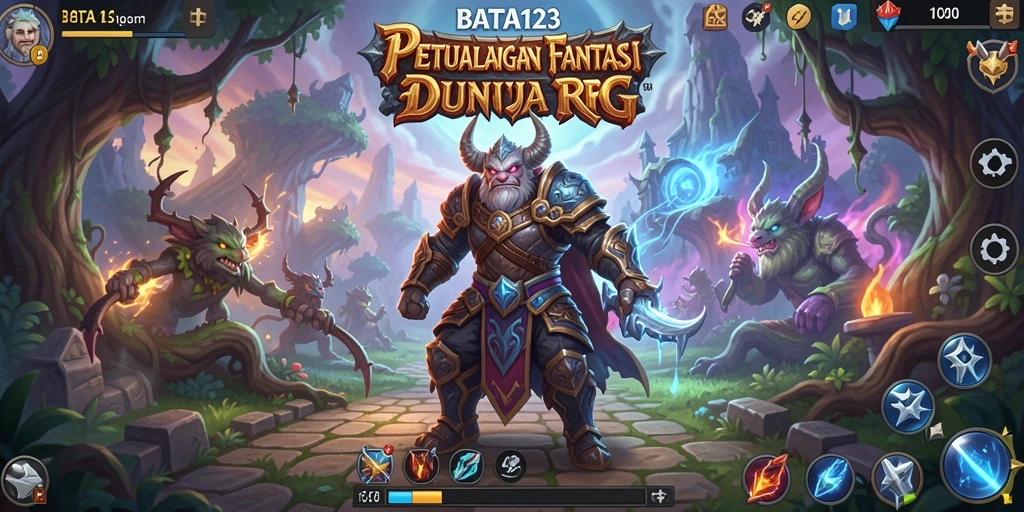 Screenshot menunjukkan aksi seru dalam permainan RPG BATA123.