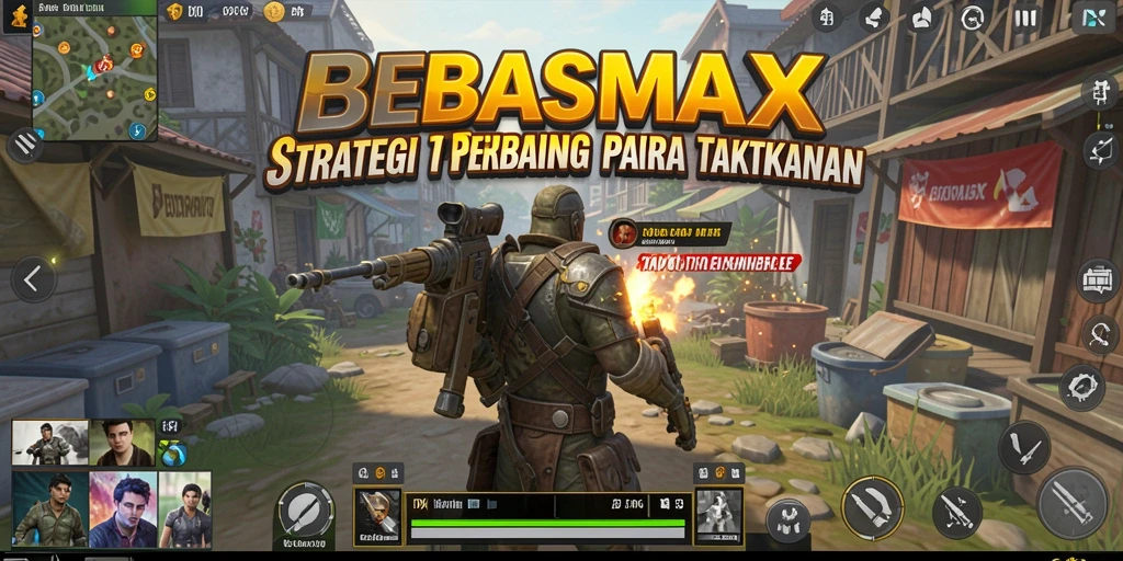 Tampilan gameplay BEBASMAX yang intens dan strategis.