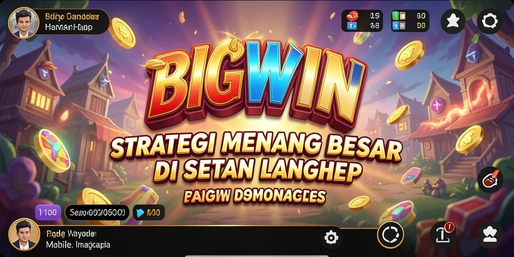 Screenshot utama BIGWIN menampilkan momen strategis yang intens.