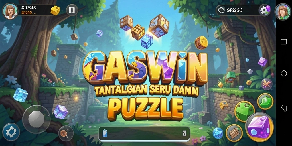Tampilan gameplay GASWIN yang memukau dan menantang.