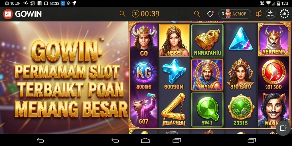 Tampilan menarik dari gameplay GOWIN Slot yang mengasyikkan.
