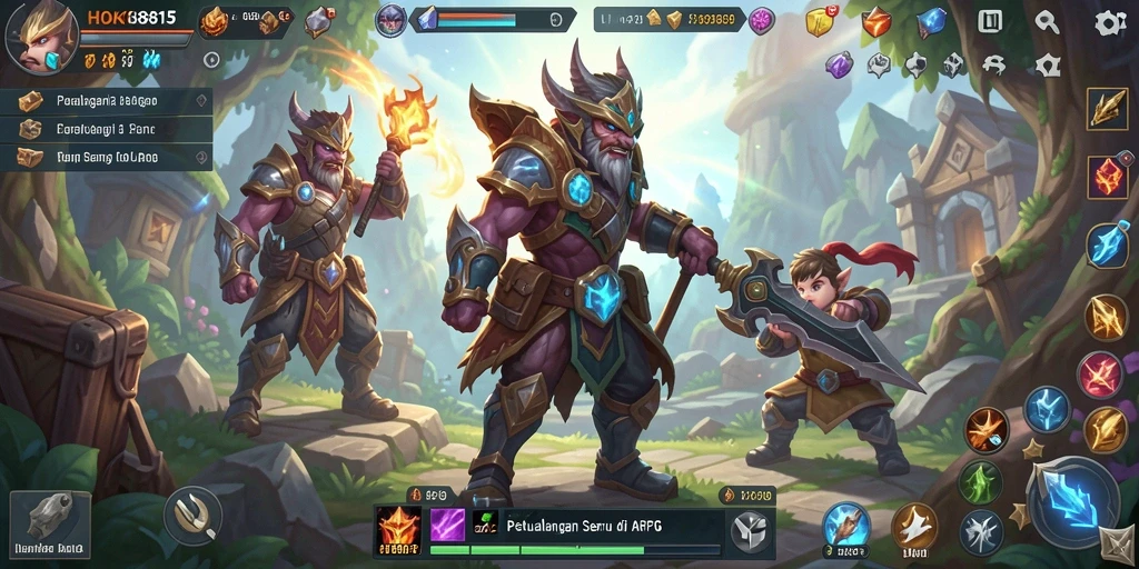 Tampilan gameplay HOKI8815 yang memikat dengan aksi ARPG.