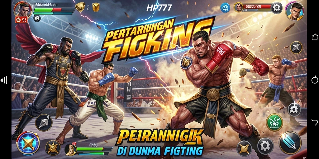 Tangkapan layar gameplay Fighting yang mendebarkan di HP777.