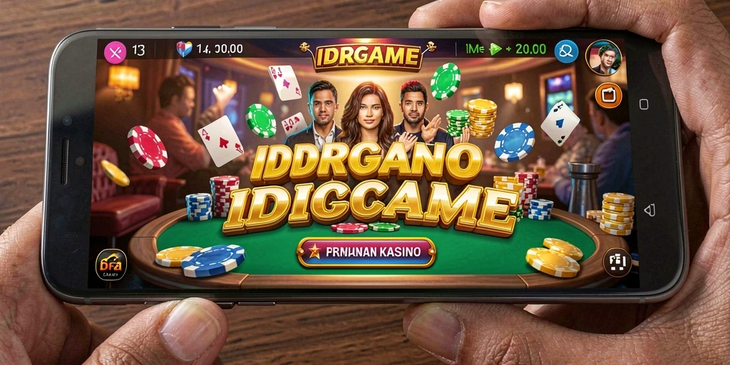 Tangkapan layar utama IDRGAME menampilkan gameplay Kasino yang mendebarkan.