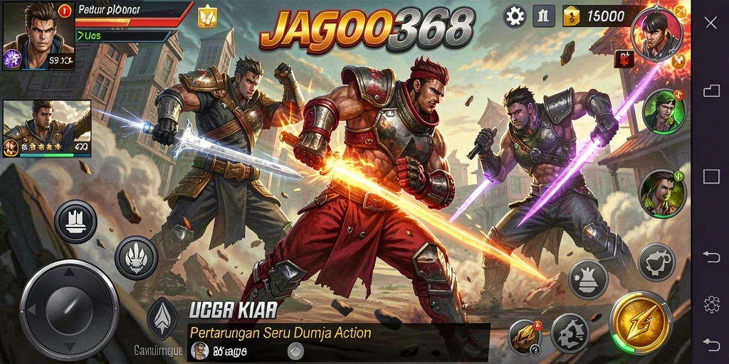 Tampilan gameplay JAGO368 yang penuh aksi dan tantangan.