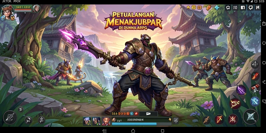 Tampilan seru gameplay ARPG JKTOK.