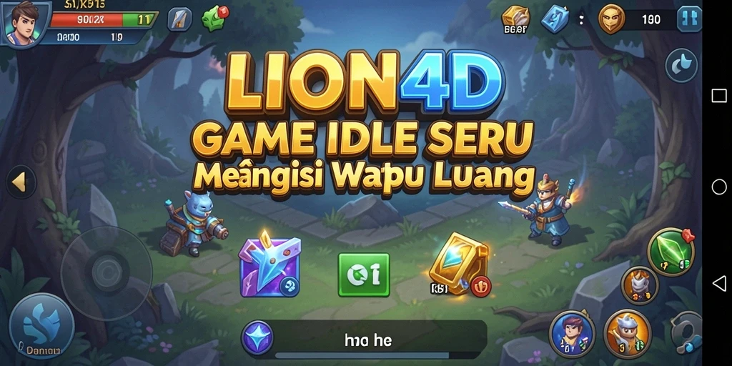 Screenshot LION4D yang menunjukkan gameplay Idle yang menarik.