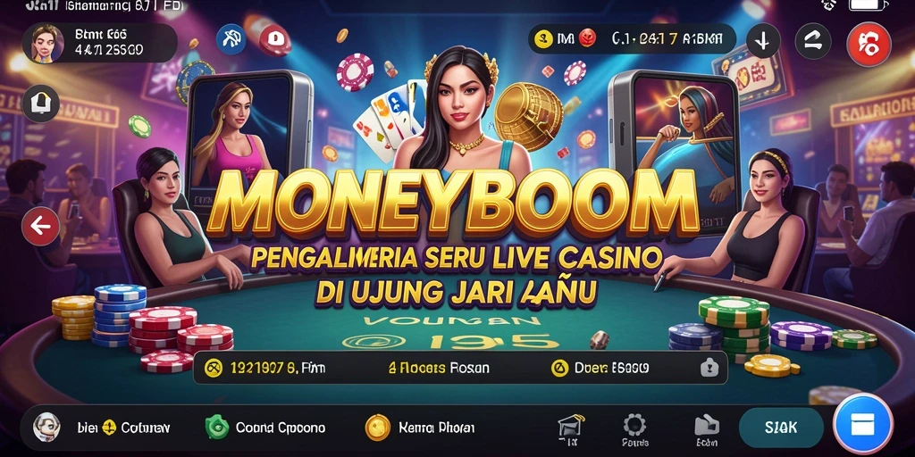 Tampilan gameplay menarik dari MONEYBOOM Live Casino.
