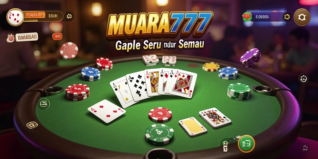 Tampilan gameplay Gaple yang seru dan interaktif.