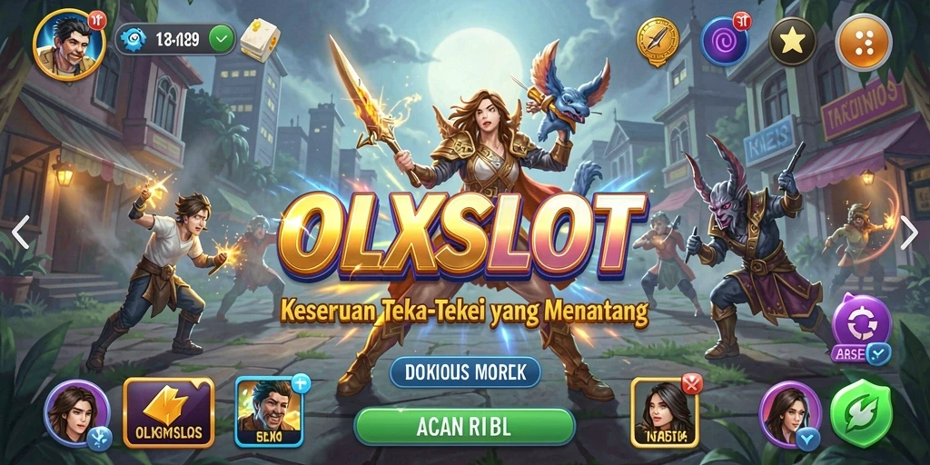 Tampilan gameplay OLXSLOT yang penuh warna dan menantang.
