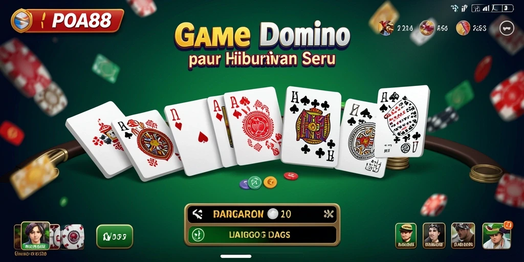 Tampilan gameplay seru di POA88 dengan berbagai fitur domino.