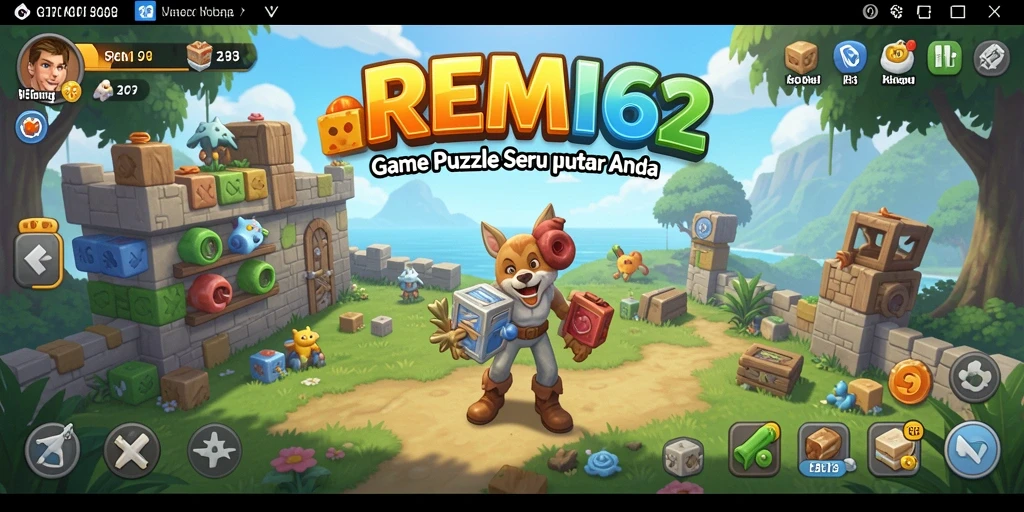 Tampilan permainan Puzzle yang menarik dan menantang.