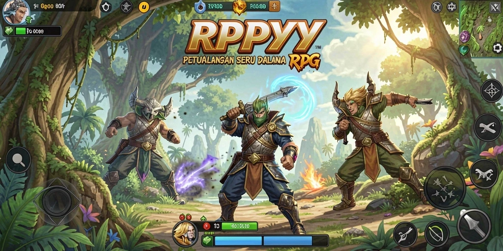 Tampilan gameplay RPYYY dengan aksi seru dan grafis menawan.
