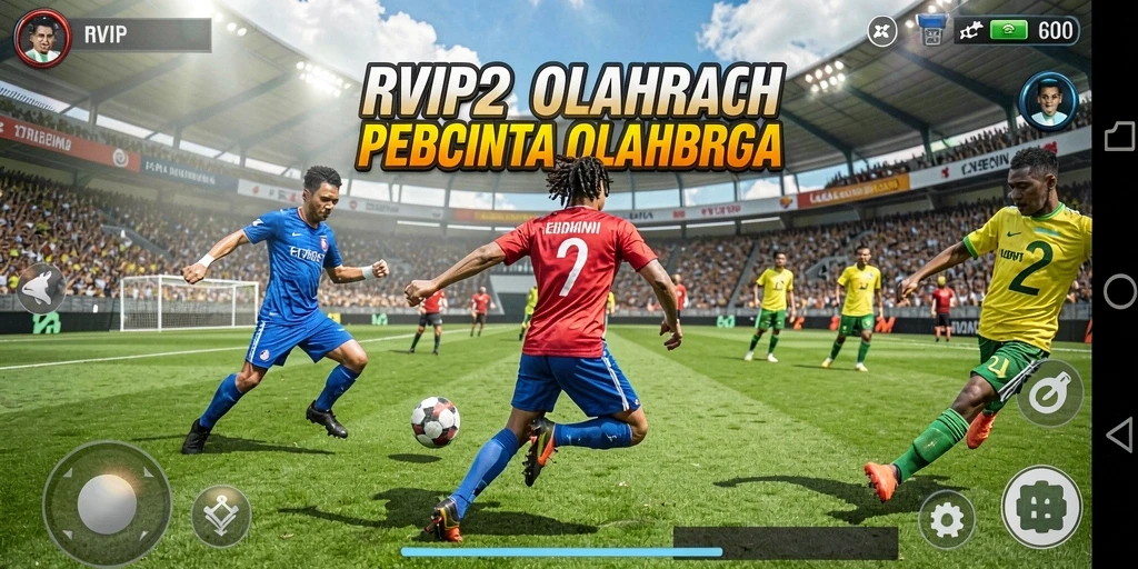 Tampilan gameplay seru dari RVIP2 dalam pertandingan olahraga.