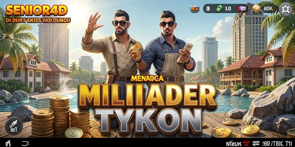 Tampilan gameplay SENIOR4D yang menarik dalam strategi Tycoon.