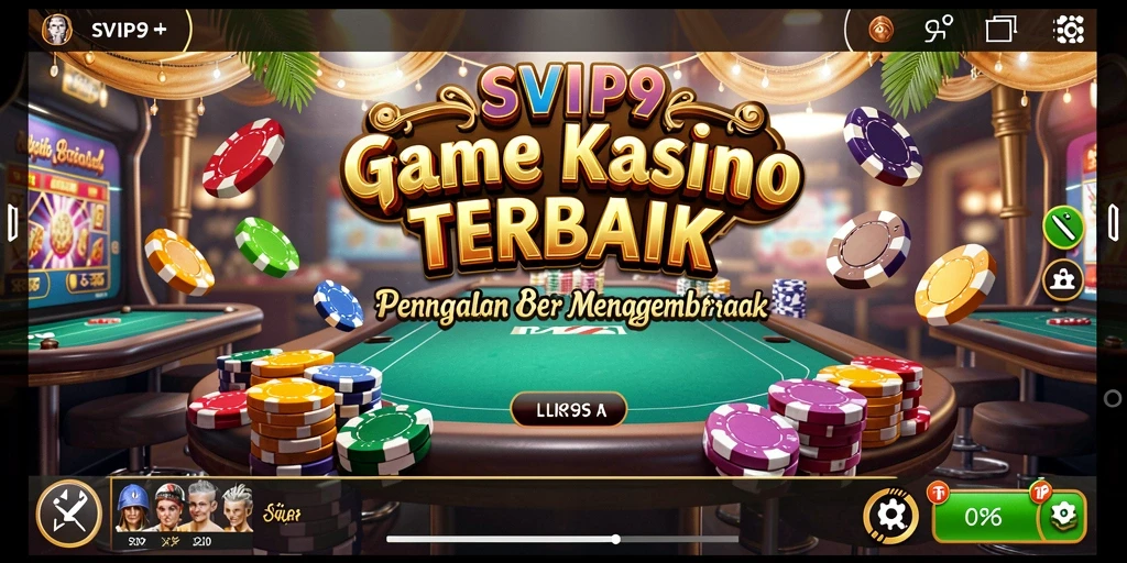 Tangkapan layar gameplay SVIP9 yang menampilkan suasana kasino yang mengasyikkan.