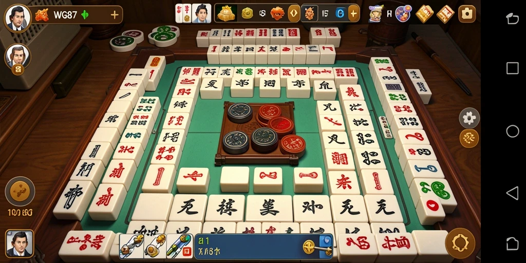Tampilan gameplay Mahjong yang seru dan menarik di WG87.