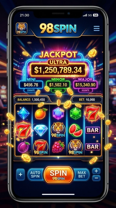 Gambaran proses unduh aplikasi di 98spin yang sederhana dan cepat.